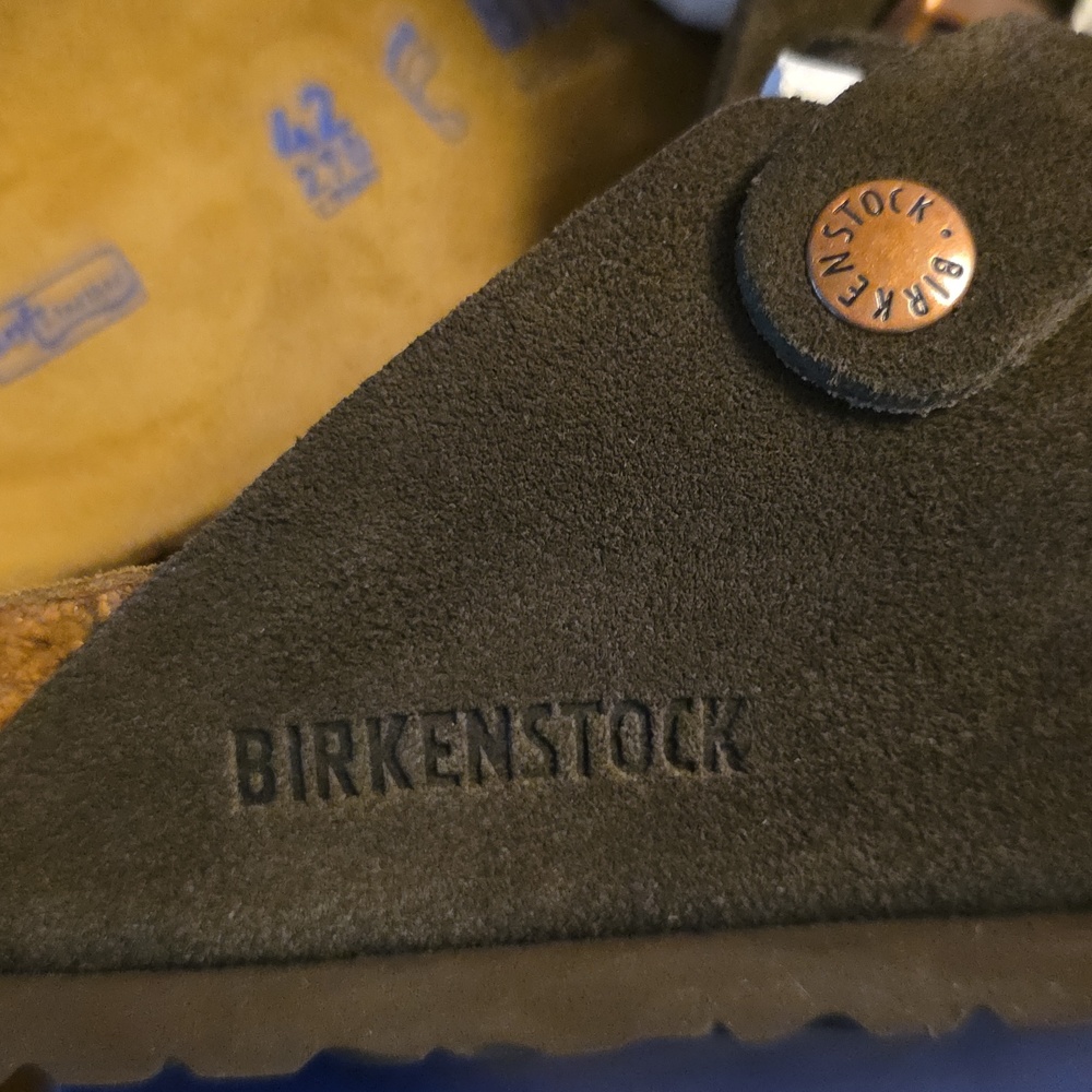Birkenstock Boston Clogs, Brown Suede, Size 42 Regular Fit/Normal Width - Picture 9 of 9